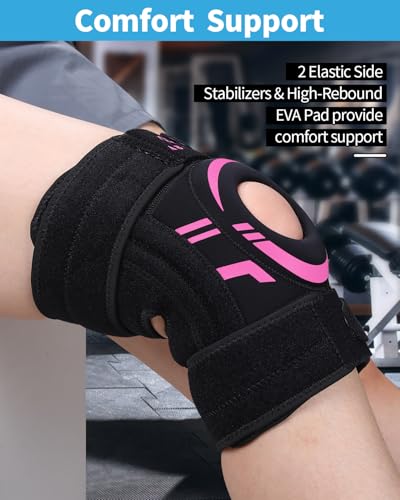 ABYON Knee Brace for Women Plus Size Stabilizer for Knee Pain, Meniscus Tear, Arthritis, Acl, Mcl Pain–[Patented] Adjustab...