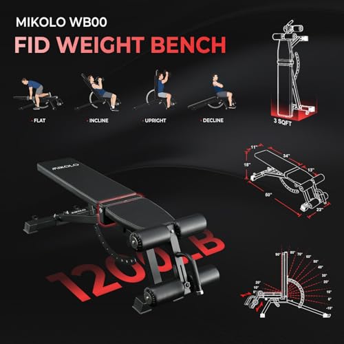 Mikolo Smith Machine with Weight Stack, Power Cage Home Gym System with LAT Pulldown & Cable Crossover, Multi-Functional T...