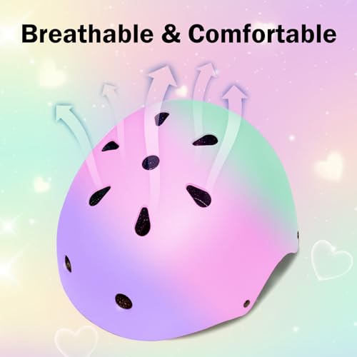 Kids Bike Helmet for 2-3-5-8-14 Ages Girls,Boys,Toddler,Kids and Youth, Ventilation and Impact Resistance Toddler Bike Hel...