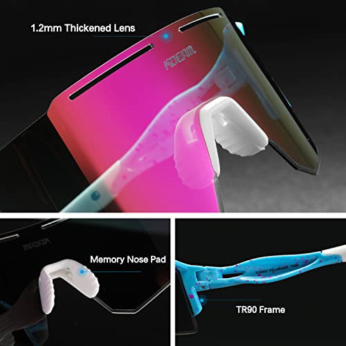 IKTOD Sports Polarized Sunglasses UV Protection for Youth, Men & Women, Ideal for Cycling Running Baseball Skiing & Softball