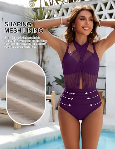 Blooming Jelly High Waisted Bikini Sets for Women Tummy Control Swimsuits Two Piece Sexy Modest Mesh Bathing Suit 2025