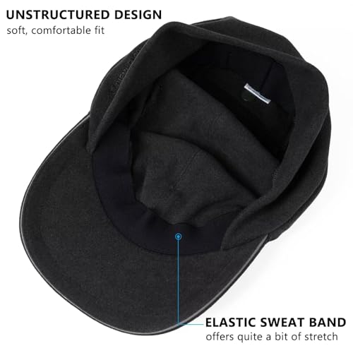 GADIEMKENSD Women's Winter Reflective Fleece Ponytail Hat with Drop Down Ear Warmer