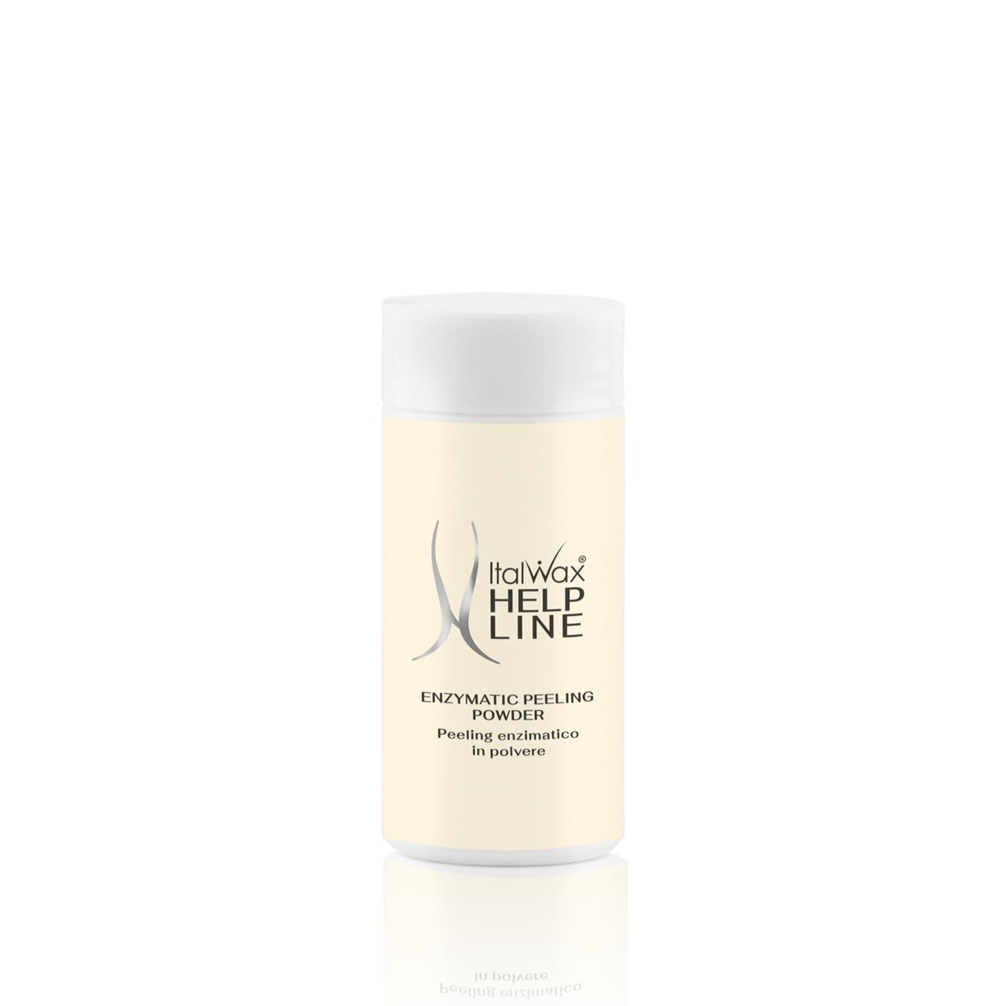 Italwax Help Line Enzymatic Peeling Powder 1.06 oz (30g) – Gentle Facial Exfoliant with Papain and Bromelain – Pre-Waxing Skincare – For Professional and Home Use
