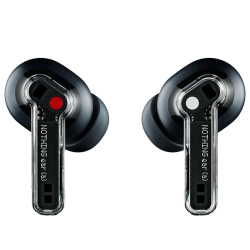 Nothing Ear (a) Wireless Earbuds, 45dB Hybrid Noise Cancelling Earbuds, Hi-Res Audio, Advanced Equaliser, Dual Connect, 6 ...