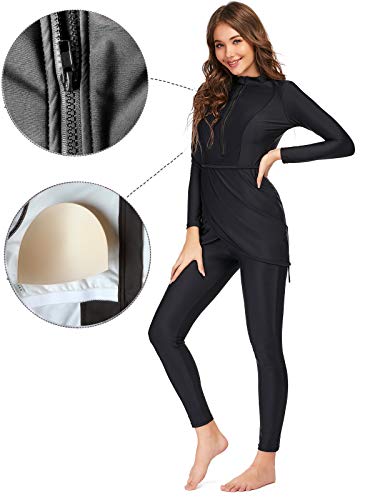seafanny Women Muslim Swimwear Long Sleeve Burkini Full Cover Hijab Modest Swimsuit