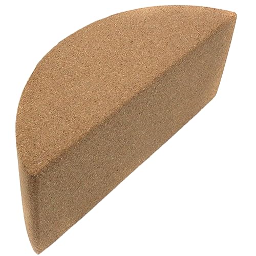 VOSAREA Cork Yoga Block - High Density Natural Support for Pilates, Hot Yoga & Meditation - Non Slip Pilates Bricks for Ba...