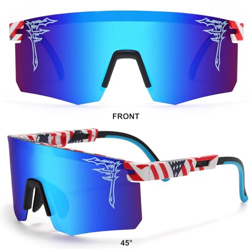 FIXEROS Two Size Polarized Baseball Sunglasses For Adults and Youth Boys Girls Kids UV400 Men Women Cycling Sports Glasses