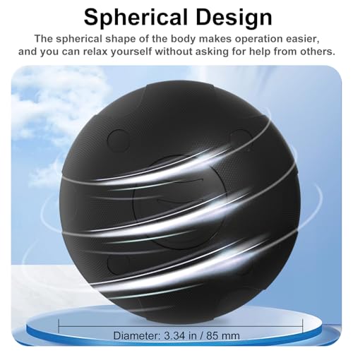 JIEJUNJIE Vibrating Massage Ball with 5-Speed Mode for Muscle Recovery, Myofascial Release - Deep Tissue Massage Ball for ...