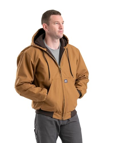 Berne Men's Heritage Duck Hooded Active Work Jacket