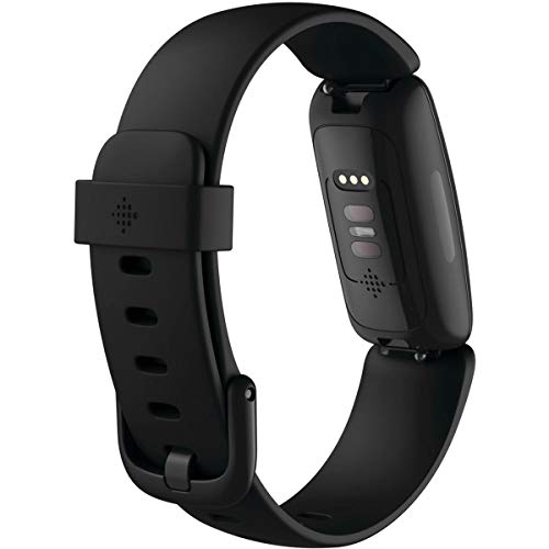 Fitbit Inspire 2 Health & Fitness Tracker with a Free 1-Year Premium Trial, 24/7 Heart Rate, Black/Black, One Size (S & L ...