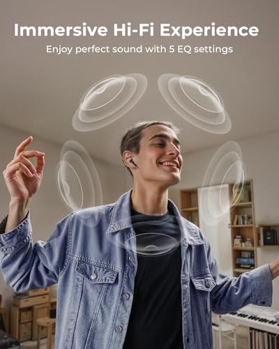 Wireless Earbuds, Ear Buds Active Noise Cancelling with Charging Case, 6.0 Bluetooth Earbuds with AI Clear Calls, 40H Play...
