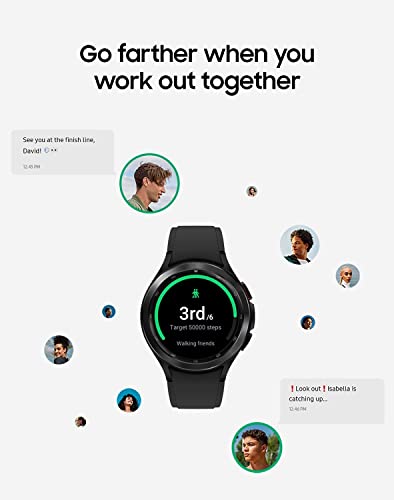 Samsung Galaxy Watch 4 Classic 46mm Smartwatch with ECG Monitor Tracker for Health Fitness Running Sleep Cycles GPS Fall D...