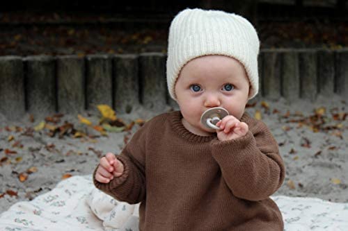 BIBS Pacifiers Colour Collection | Natural Rubber Baby Pacifier | Set of 2 BPA-Free Soothers | Made in Denmark | 0+ Months (Pack of 2) | Blossom