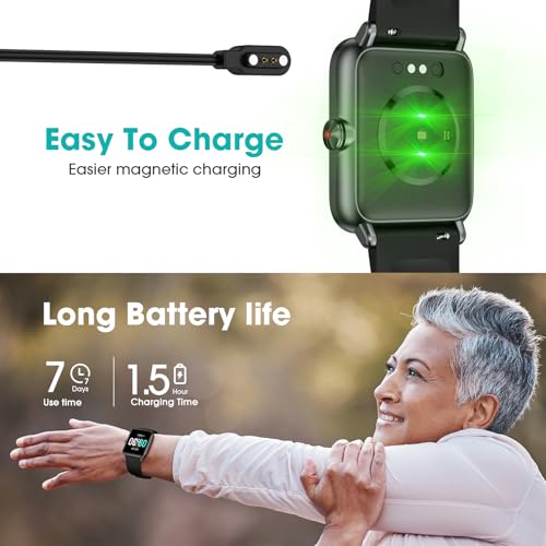 Pautios Pedometer Watch Senior Friendly No App/Phone Required, Waterproof Fitness Tracker Watch with Step Counter Calorie...