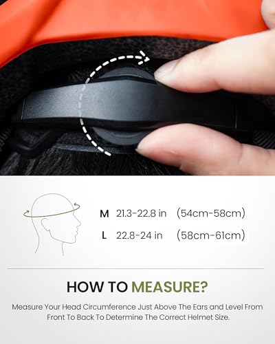 OutdoorMaster Adult Bike Helmet - Bicycle Helmet with Rechargeable Rear LED Light, Detachable Magnetic Goggles, Removable ...
