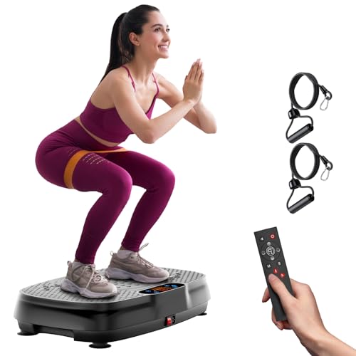 Vibration Plate Exercise Machine: TISSCARE Vibrating Plates for Weight Loss and Lymphatic Drainage, 400lbs Shake Plate Who...