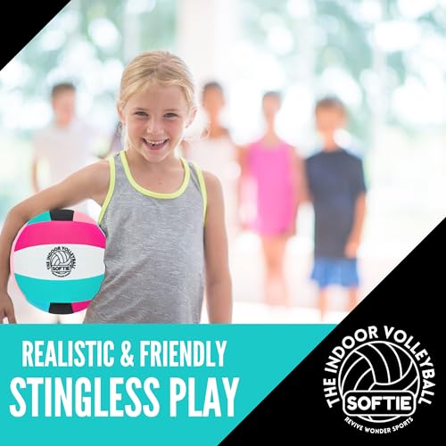Revive Wonder The Indoor Volleyball – Kids Volleyball Practice Ball | Soft, Silent Indoor Volleyball Gear & Equipment for ...
