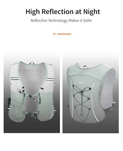ECOHUB Running Hydration Vest Backpack,Lightweight Breathable Pack with 2L Water Bladder Bag Daypack for Hiking Trail Runn...