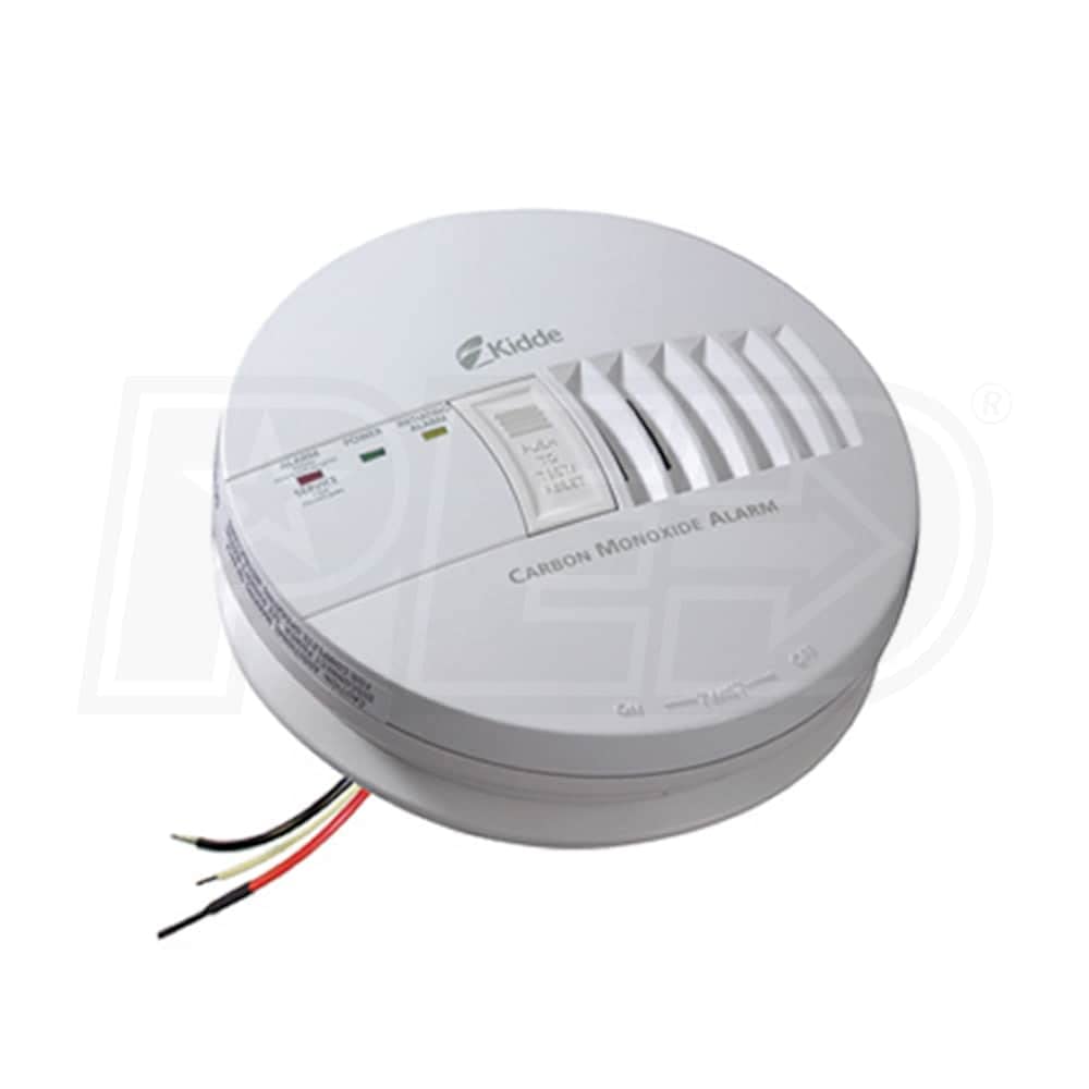 Kidde Hardwired Carbon Monoxide Detector with 9-Volt Battery Backup, 3 LED Indicators