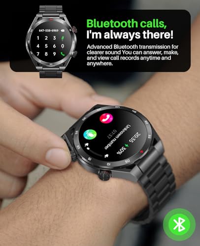 EarlySincere Smart Watches for Men with Blood Pressure, 1.39" HD Fitness Watch, Smartwatches with Heart Rate Blood Oxygen ...