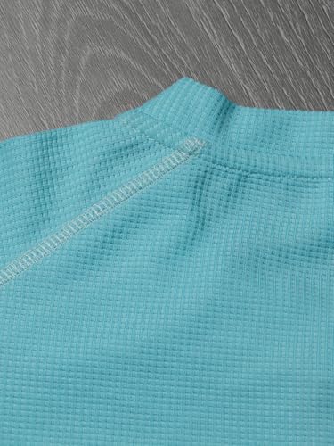 1 Piece Men's Waffle Long Sleeve Shirt, Stylish Thermal Top for Casual & Outdoor Multi-Season Wear