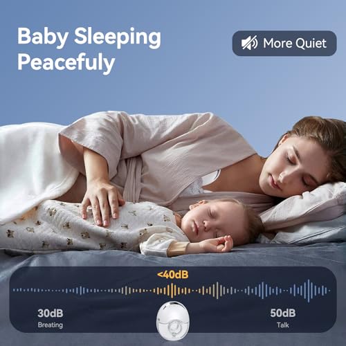 Hands Free Breast Pump Wearable MY-375 - Strong Suction, Low Noise, Wearable Breastfeeding Pump with 4 Mode &12 Levels, Po...