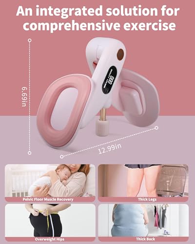 Seiyeje Thigh Master, Kegel Exerciser for Women, Pelvic Floor & Hip Trainer with 5 Resistance Bands, Thigh Glutes and Leg ...