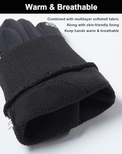 Winter Gloves Men & Women, Touch Screen Gloves Running Gloves Cycling Gloves Warm Gloves
