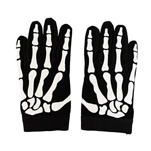 U Biker Skull Bone Skeleton Mechanic Gloves Sz 3XL