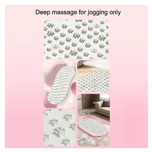 Qing Shuo shop Soft Silicone Foot Pressure Board - 48x78cm Acupressure Mat for Foot Massage & Training(Gray)