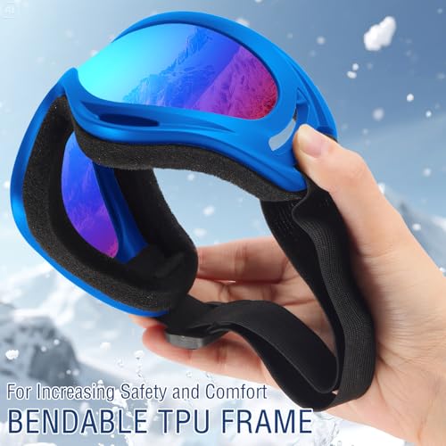 OXG Ski Snowboard Goggles for Men Women, UV Protection Ski Snow Goggles for Kids Youth Adult