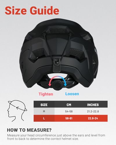 Scavin Mountain Bike Helmet for Adult, NTA 8776 E-Bike & Road Bicycle Helmet Certified Adjustable MTB Cycling for Men Wome...