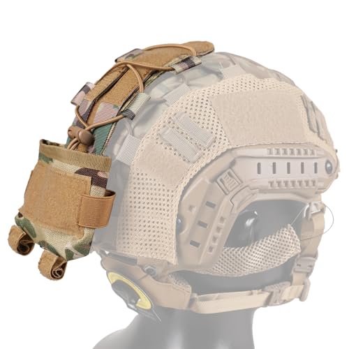 ClrfZebr Tactical Helmet with Headset,4in1 Upgraded Adjustable with Helmet Cover for Airsoft Cosplay Military Tactical Gear
