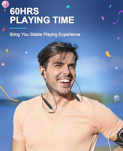 Tecno B1 Bluetooth Headphones, Bluetooth Earbuds Wireless with 60Hrs Playtime, Wireless Bluetooth Headphones for Sports, S...