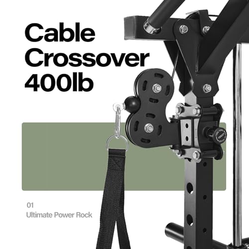 Major Fitness Drone2 Smith△ Machine – All-in-One Home Gym Squat Rack with Weight Bar, Dual LAT Pull-Down Systems & Cable C...