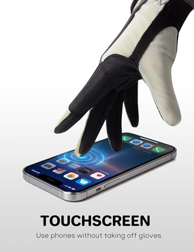 FitsT4 Sports Kids Horse Riding Gloves Girls Boys Equestrian Horseback Riding Gloves Mesh for Youth Children Touchscreen