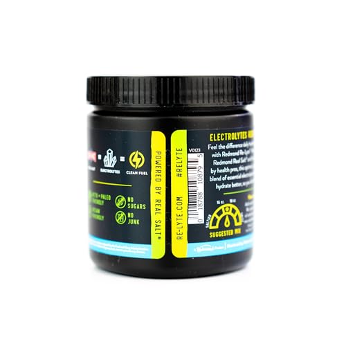 REDMOND Re-Lyte Electrolyte Drink Mix Lemon Lime, 30 serving SMALL 6.88oz jar