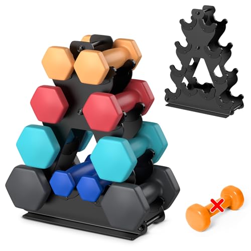Dumbbell Rack Stand Only | Space-Saving Weight Rack for Home Gym, Hand Weight Rack Dumbbell Storage for Dumbbell Set (3-15...