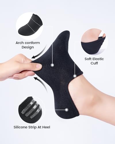 IDEGG No Show Socks Women & Men Low Cut Ankle Short Anti-slid Athletic Running Casual Invisible Liner Socks