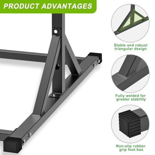 SELEWARE Power Cage Accessories, Dip Handles, Pull‑Up Stations, and Multi‑Grip Training Attachments