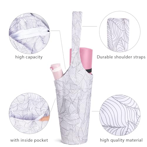 IwIeIaIrI Yoga Mat Bag for Women with Large Size Pocket and Zipper Pocket,Yoga Gifts Accessories with Adjustable Shoulder ...