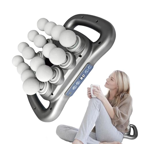 Homlume Massage Gun Deep Tissue with 16 Heads, 9 Modes & 9 Levels – Full Body Muscle Massager for Fascia, Electric Percuss...