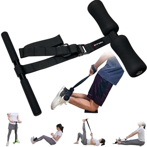 Nordic Hamstring Curl & Stretching Strap System, Full Body Flexibility & Strength Training Home Gym Equipment for Legs, Ba...