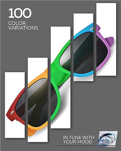 Retro Rewind Polarized Sunglasses for Men and Women - UV Protection Classic Sun Glasses