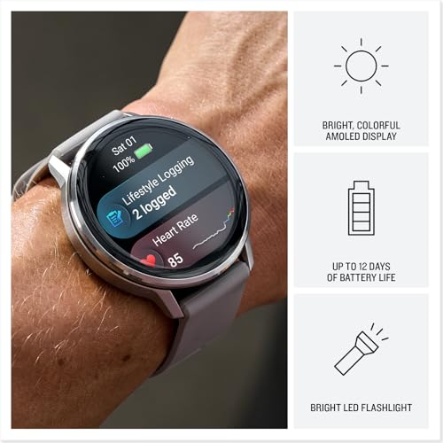 Garmin Venu 4, 45mm, Advanced Fitness Tracker GPS Smartwatch, 1.4" AMOLED Display, Built-in Flashlight, 12 Days of Battery...