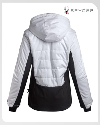 Spyder Womens Ski Jacket - Faux Fur Lined Insulated 3 in 1 Puffer Jacket - Reversible Quilted Winter Coats for Women