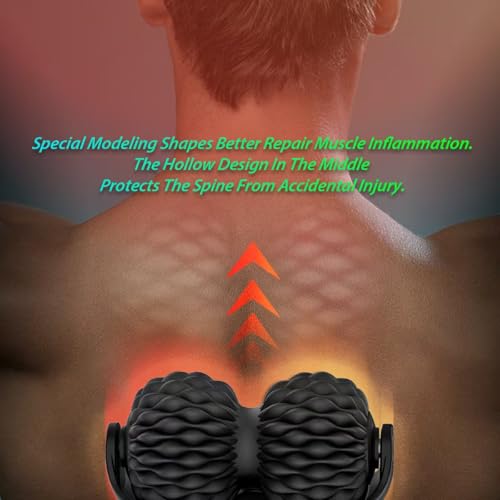 BanVall Roller Massage Ball Set for Myofascial Release,Muscles Deep Tissue Massage,Lymphatic Drainage,Wall Mountable Sucti...