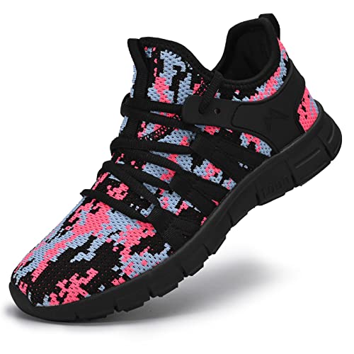 AOE Womens Fashion Walking Running Shoes Ultra Lightweight Breathable Mesh Tennis Shoes Non Slip Athletic Workout Gym Snea...