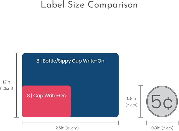 Name Bubbles - Reusable Baby Bottle Labels for Daycare (20 Labels) - Kids Washable Name Tags for Bottles, Sippy Cups, & Snack Containers, Waterproof, Baby Name Stickers, Write-On (Alligator)