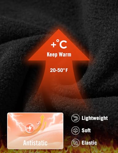 baleaf Women's 1/4 Buttom Down Fleece Pullover Thermal Long Sleeve Shirts Ski Mid Layer with Pockets Thumbhole Warm Tops